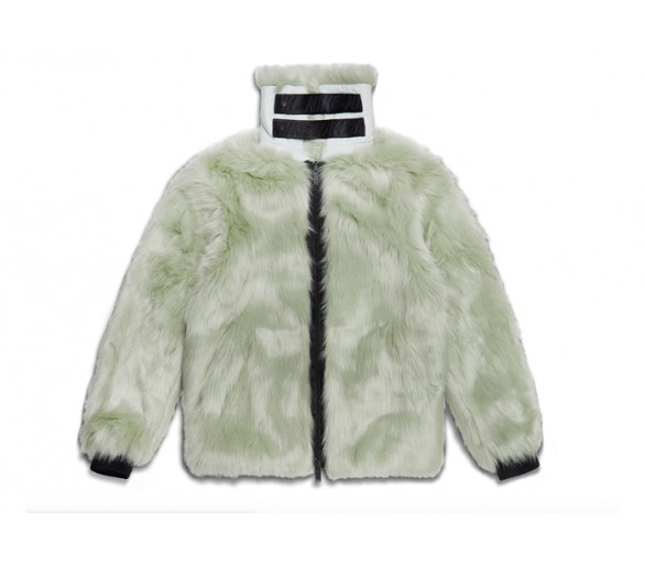 Reversible Faux Fur Coat Jade