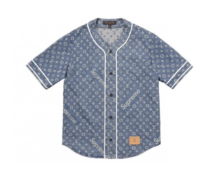 Louis Vuitton Diamond Baseball Jersey Shirt - USALast