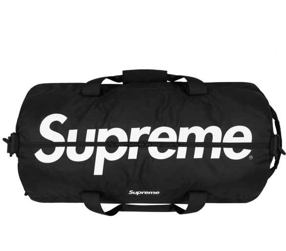 Supreme Logo-patch Duffle Bag - Black