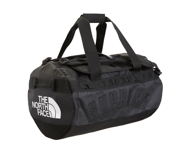 supreme the north face leather base camp duffel black