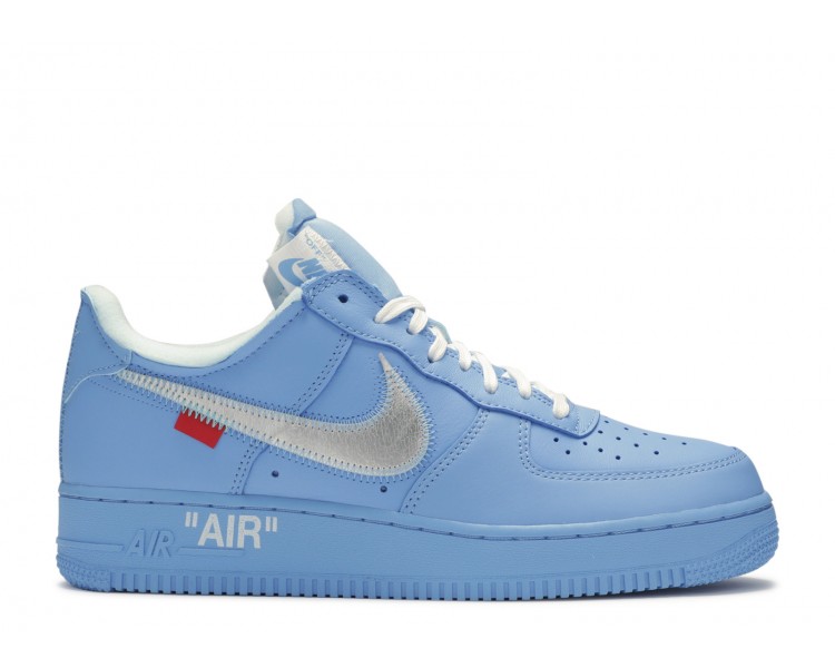 university blue off white air force 1