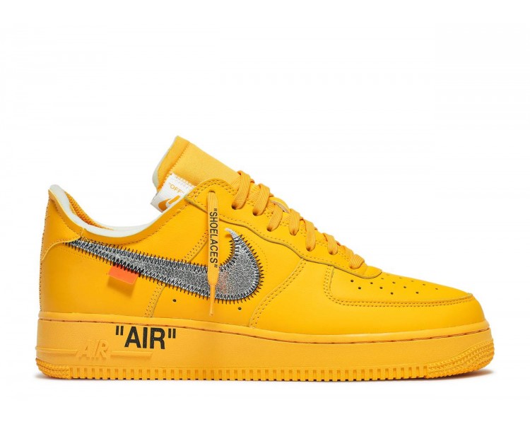 Off White X Nike Air Force 1 Low University Gold